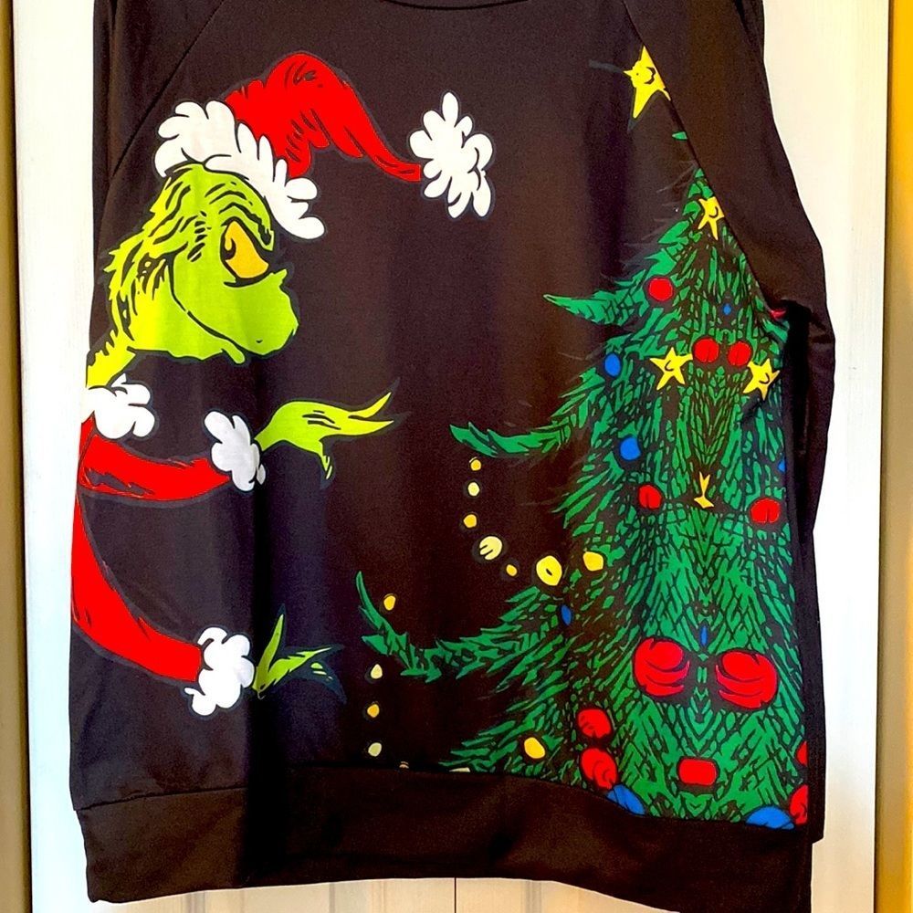 New✨ Grinch Long Sleeve Sweat Shirt